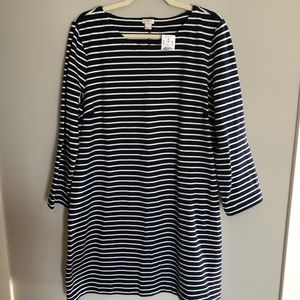 J. Crew Striped Shift Dress